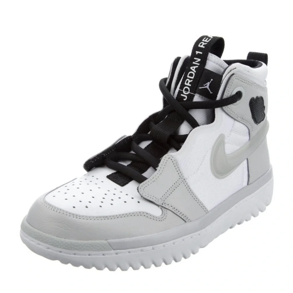Jordan 1 High React Grey Fog Sneakers